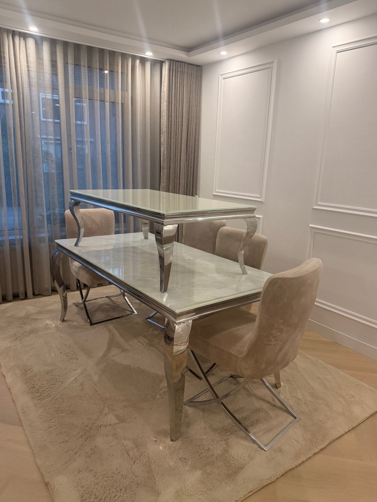 Set ettafel + salontafel, Ophalen, 100 tot 150 cm, 200 cm of meer, Vijf personen of meer