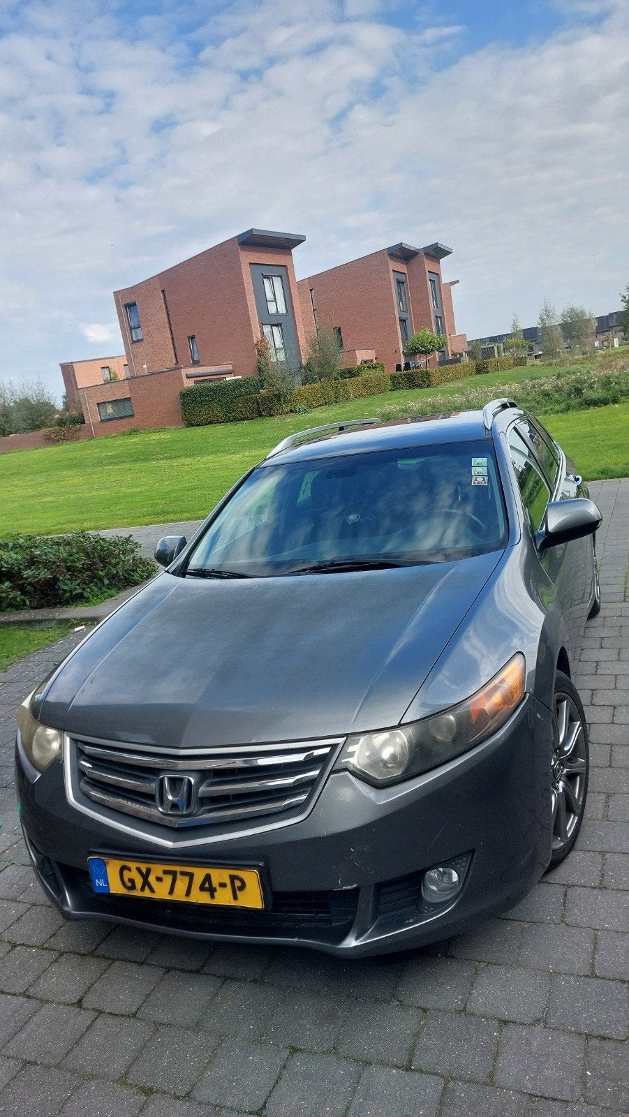 Honda Accord 2.2 D Tourer Elegance 2009 Grijs, Auto's, Voorwielaandrijving, 1750 kg, Particulier, 168 €/maand