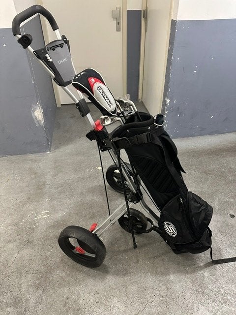 Golfset + Trolley (2x), Ophalen, Gebruikt, Set, Overige merken