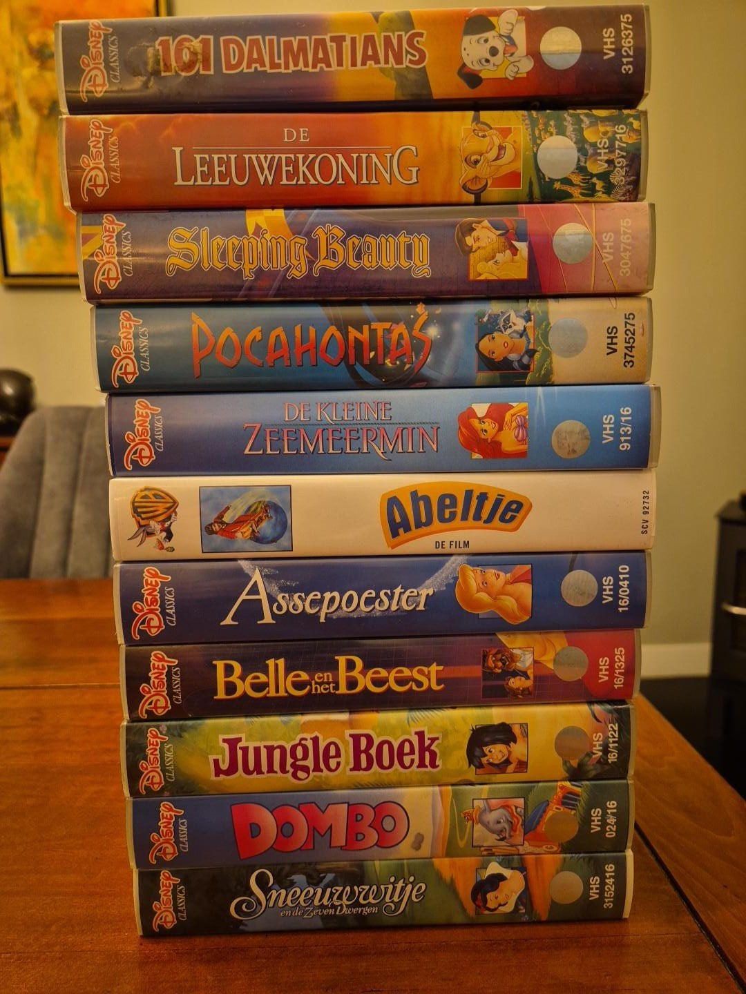 Disney VHS -banden: de klassiekers, Cd's en Dvd's, VHS | Kinderen en Jeugd, Ophalen, Nederlands ondertiteld, Gebruikt, Tekenfilm