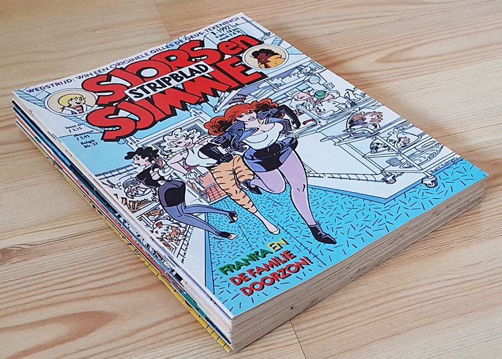 SJORS & SJIMMIE STRIPBLAD – 1E helft jaargang 1992, Meerdere stripboeken, Ophalen of Verzenden, Gelezen