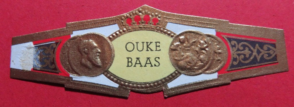 Ouke Baas sigarenbandje, Verzenden, Gebruikt, Sigarenbandjes