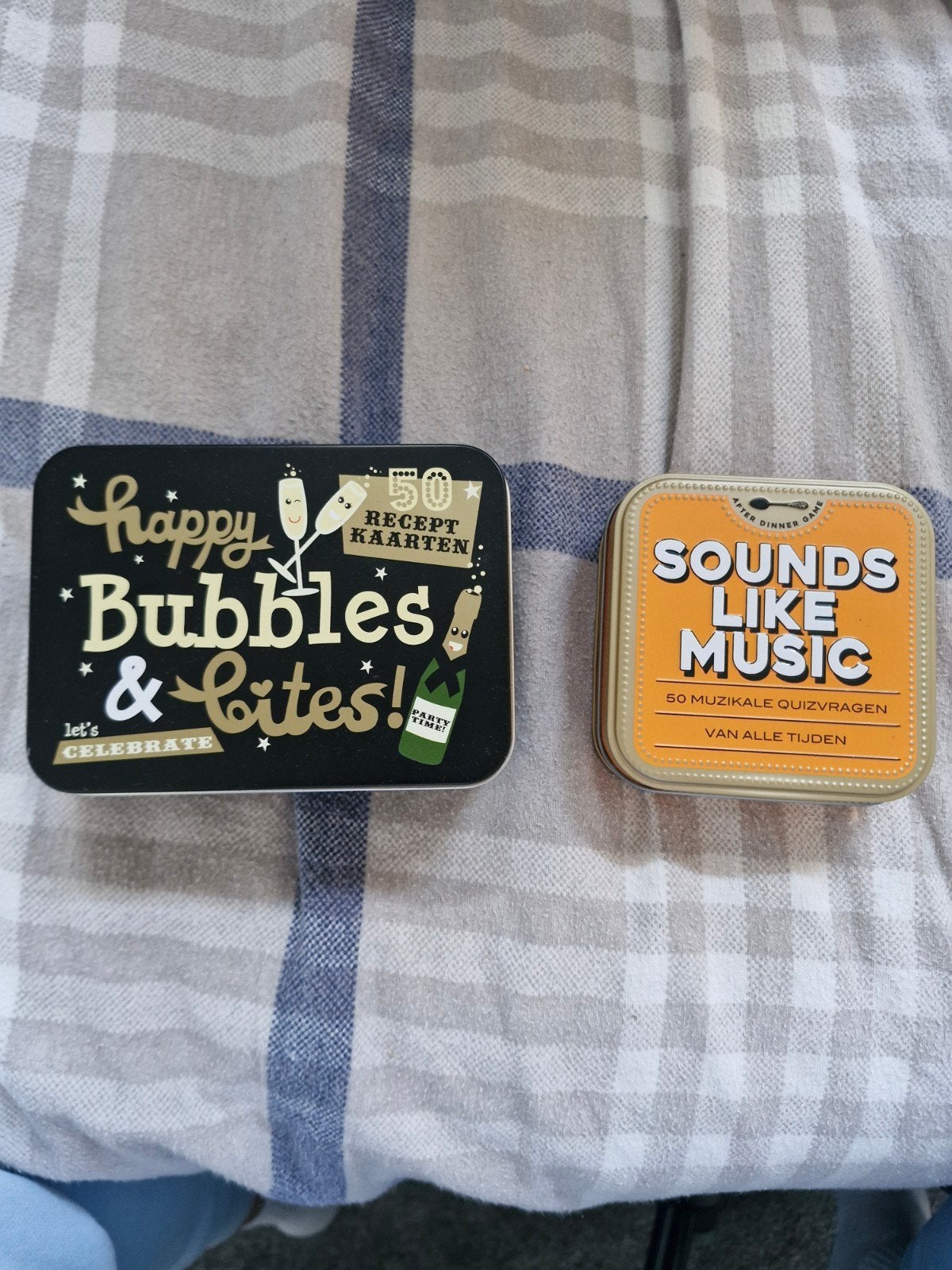 Happy Bubbles & Bites receptkaarten en Sounds Like Music, Drie of vier spelers, Ophalen of Verzenden, Zo goed als nieuw, Onbekend