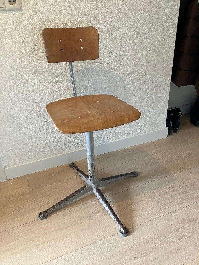 Vintage Friso Kramer bureaustoel Ahrend de Cirkel, Ophalen, Gebruikt, Overige kleuren, Bureaustoel