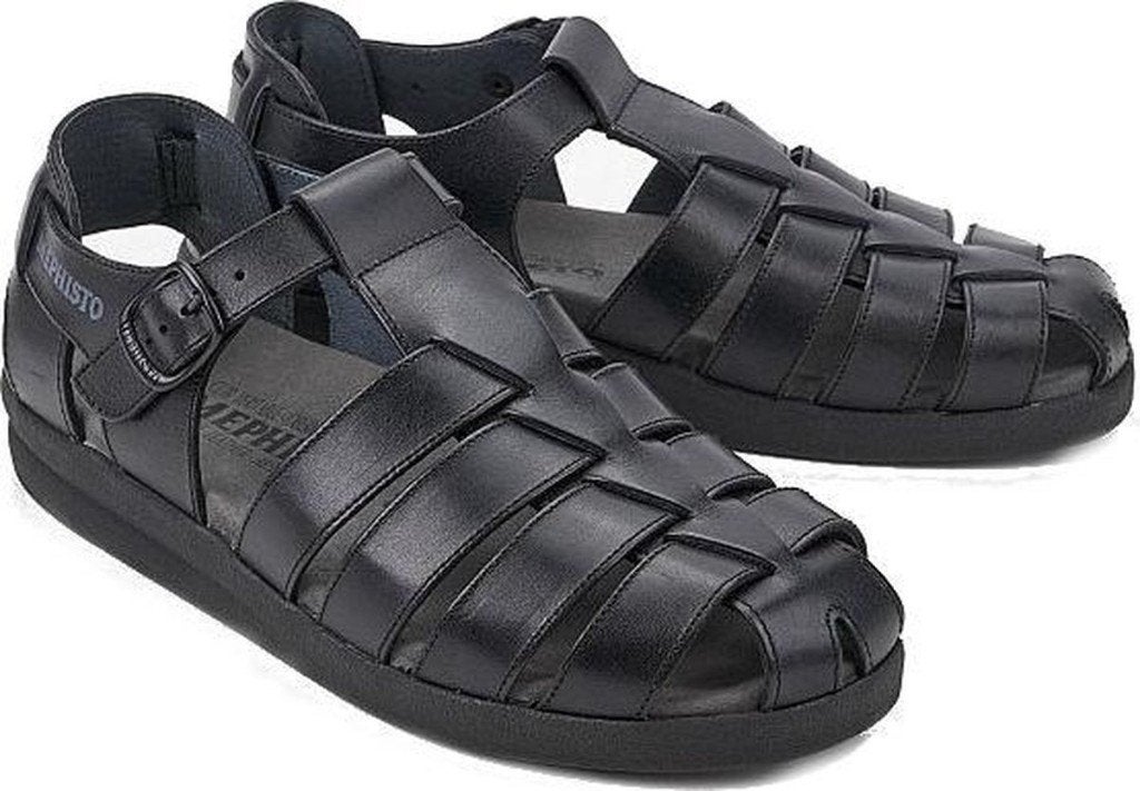 Mephisto SAM Heren Sandaal - Zwart - Maat 42, Sandalen, Zwart, Nieuw, Ophalen of Verzenden