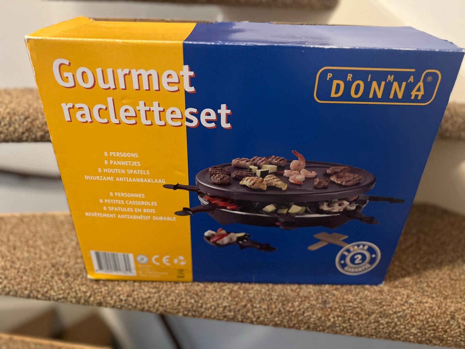 Donna Gourmet Racletteset - 8 Personen/ Nieuw, Ophalen of Verzenden, Nieuw