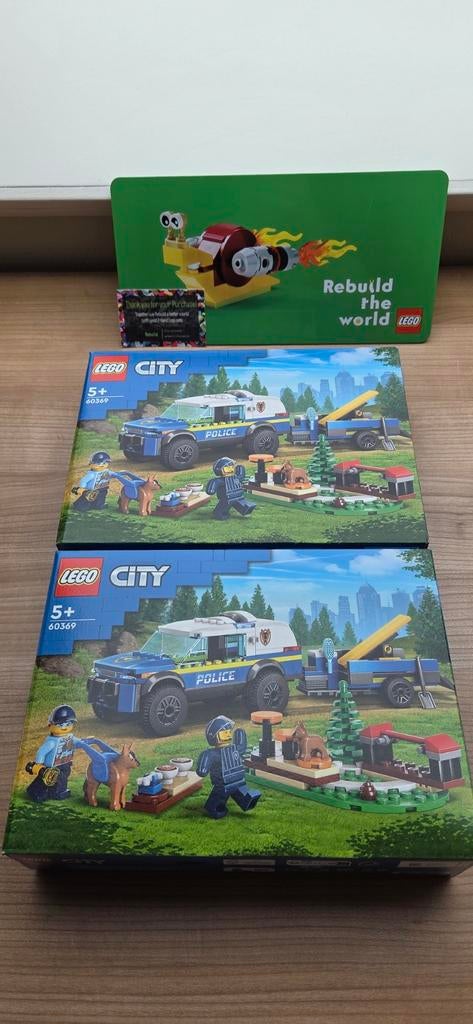 LEGO City 60369 nieuw 4 stuks beschikbaar, Ophalen of Verzenden, Nieuw, Complete set, Lego