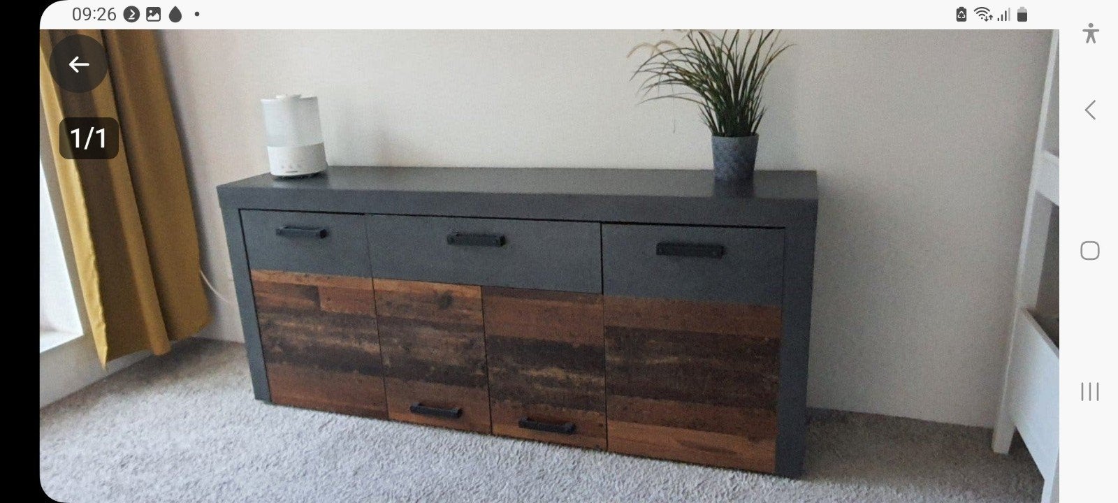 industrieel dressoir, Ophalen, Overige materialen, Minder dan 50 cm, Zo goed als nieuw