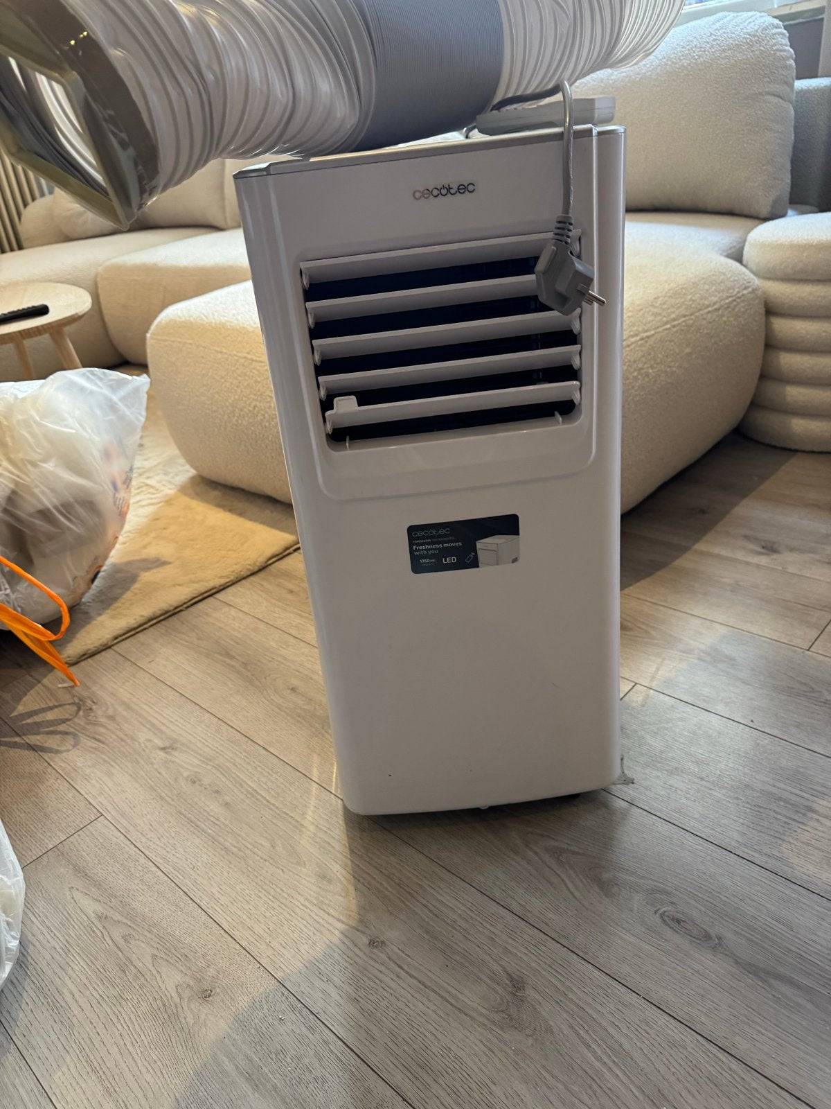 Cecotec Mobiele Airco met Afstandsbediening, Ophalen, Minder dan 60 m³, 3 snelheden of meer, Zo goed als nieuw