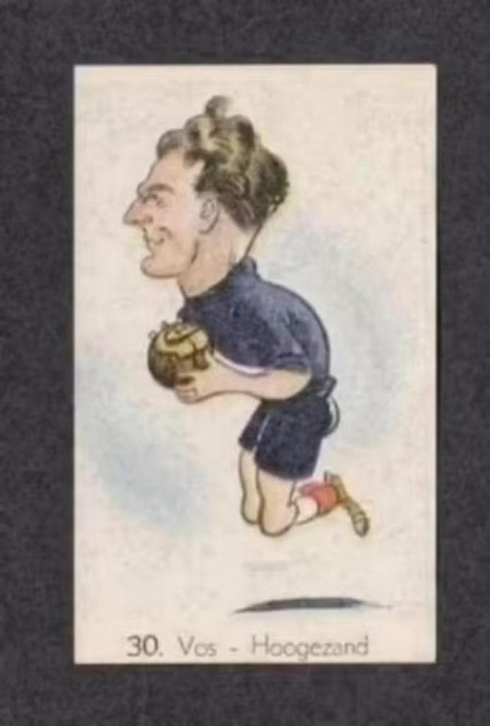 Voetbalplaatje Vos Keeper Hoogezand 1949., Verzamelen, Ophalen of Verzenden, Zo goed als nieuw