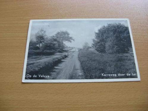 Veluwe op de Karreweg op de Hei, Ophalen of Verzenden, Voor 1920, Gelopen, Noord-Brabant