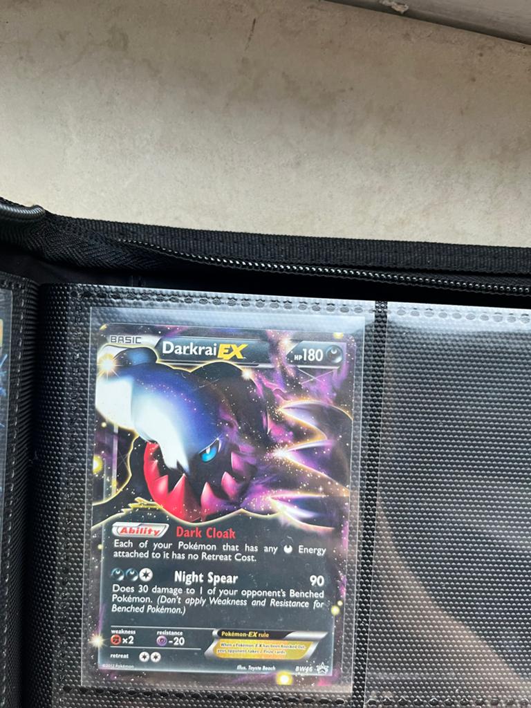 Darkrai EX BW46 Pokemon Kaart - Zeldzame Promo, Ophalen of Verzenden, Zo goed als nieuw, Losse kaart, Foil
