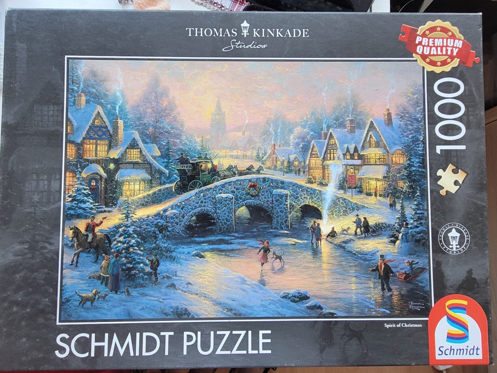 winterpuzzel 1000 stukjes, Hobby en Vrije tijd, Denksport en Puzzels, Ophalen of Verzenden, 500 t/m 1500 stukjes, Zo goed als nieuw
