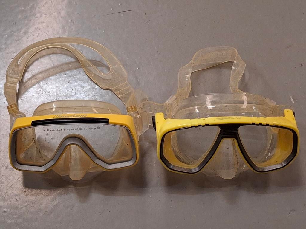 Saeko Dive & Cressi Cub duikbril / duikbrillen snorkelen, Ophalen of Verzenden, Gebruikt