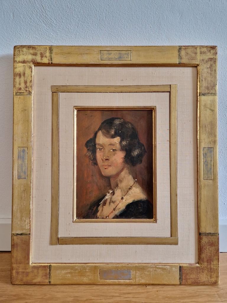 Schilderij portret gesigneerd Simon Maris!, Ophalen of Verzenden