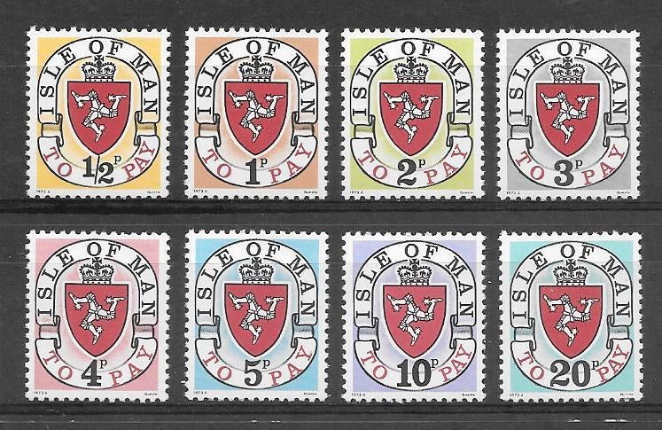 UK - Isle of Man 1973  Landswapen 1973A, Verzenden, Postfris