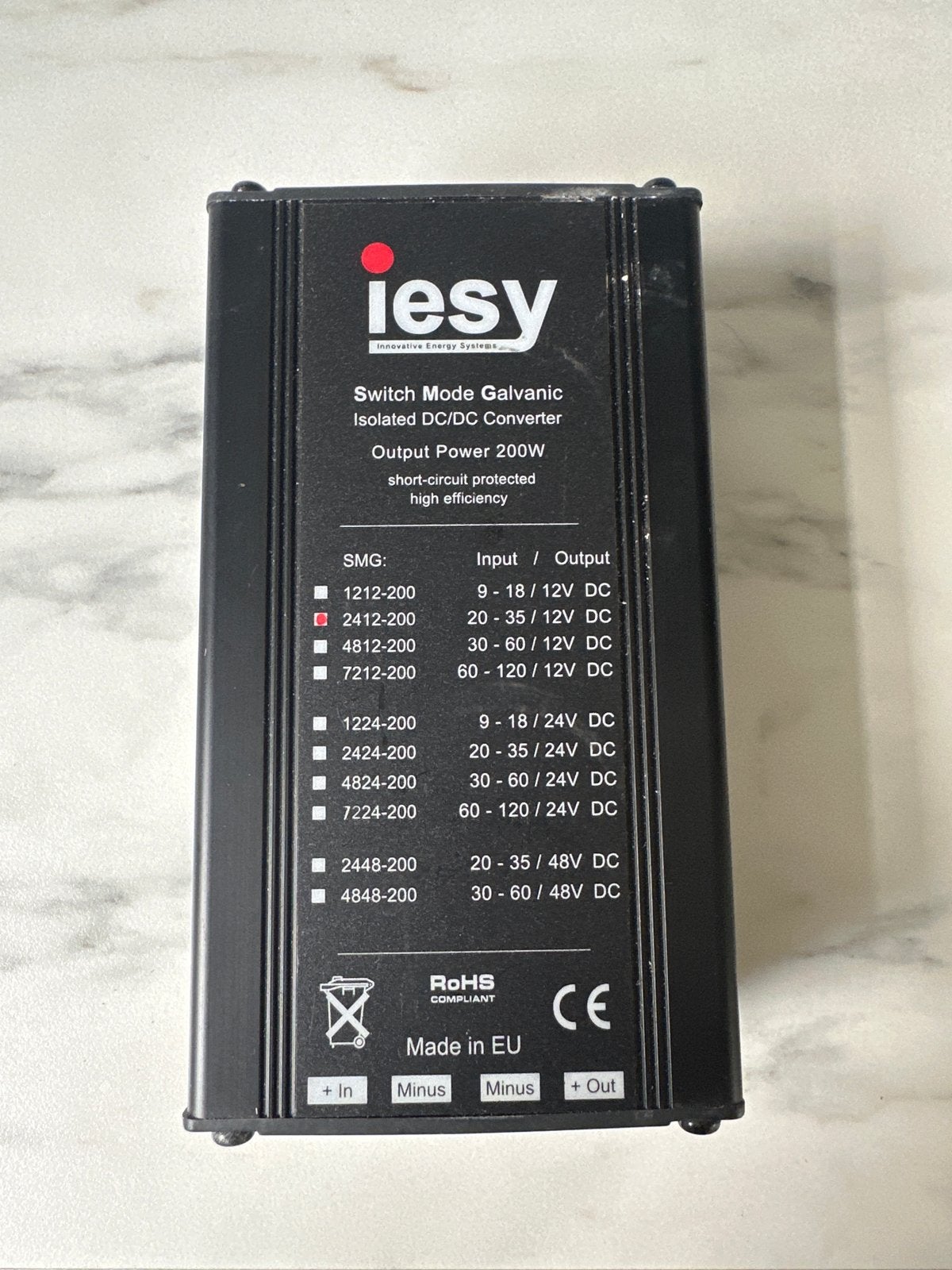 IESY DC/DC Converter 200W - Diverse In/Uitgangen, Ophalen, Gebruikt