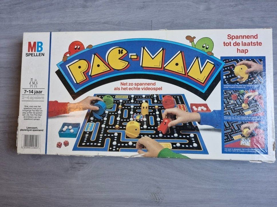 Pac-Man bordspel van MB Spellen - Vintage Klassieker, Een of twee spelers, Ophalen of Verzenden, Gebruikt, MB Spellen