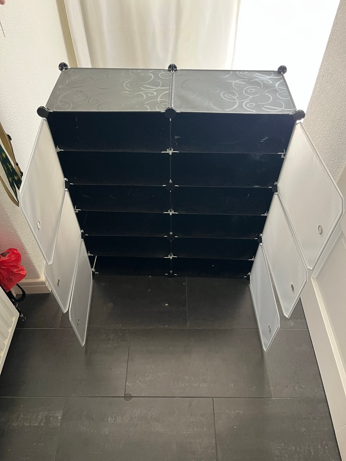 Temu Modulaire Opbergkast / Schoenenrek met 6 Vakken, Ophalen, Kunststof, Gebruikt, 50 tot 100 cm