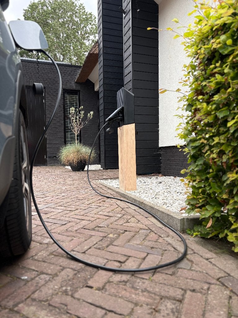 Houten design laadpaal, Ophalen, Nieuw, Laadpaal