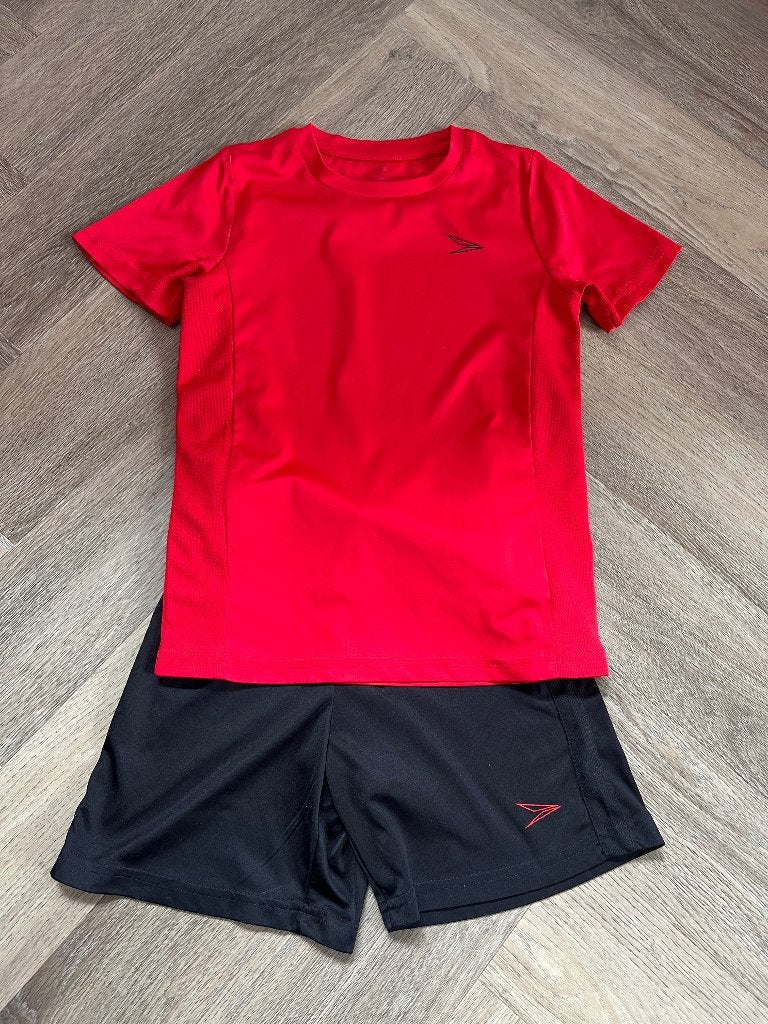 kinder sportset maat 128, Ophalen of Verzenden, Gebruikt, Maat 128