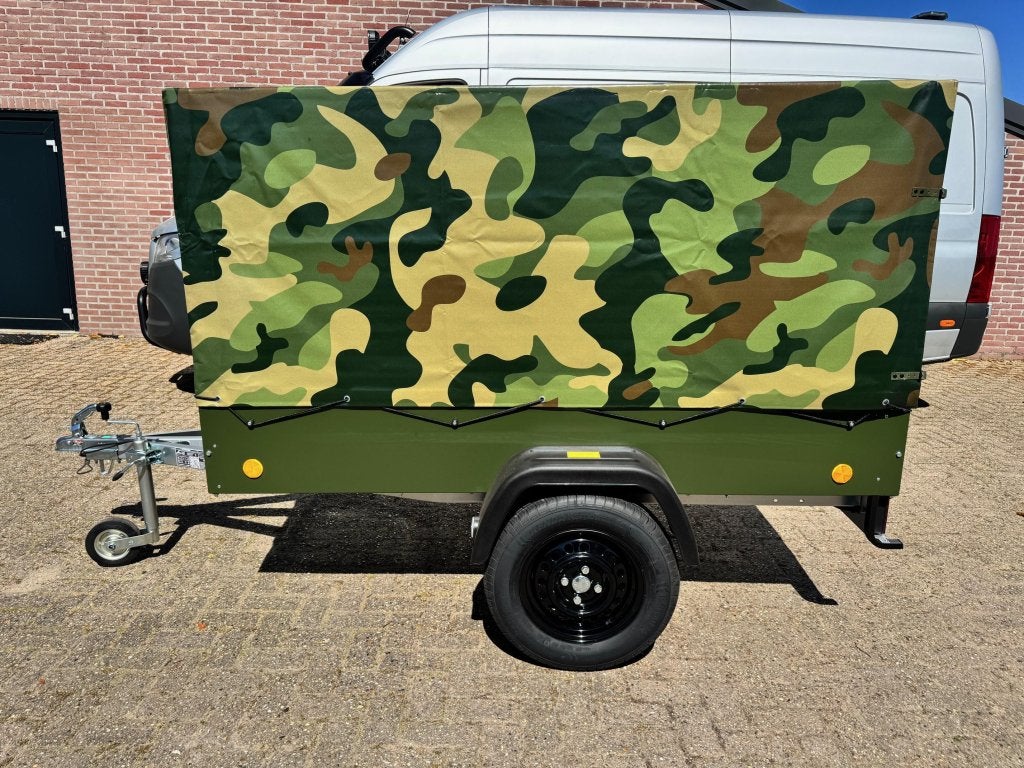 Bockmann Camouflage aanhangwagen - B rijbewijs, Auto diversen, Aanhangers en Bagagewagens, Niet ingevuld, Nieuw, Niet ingevuld
