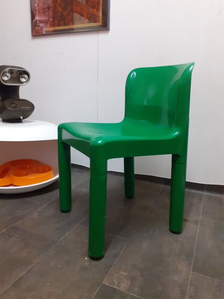 Kartell 4875 design Bertoli space age retro jaren 70 groen, Kunststof, Gebruikt, Overige kleuren, ?
