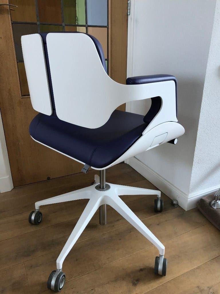ZGAN Interstuhl Silver chair 162S Design bureaustoel, Huis en Inrichting, Ophalen, Zwart, Zo goed als nieuw, Nvt