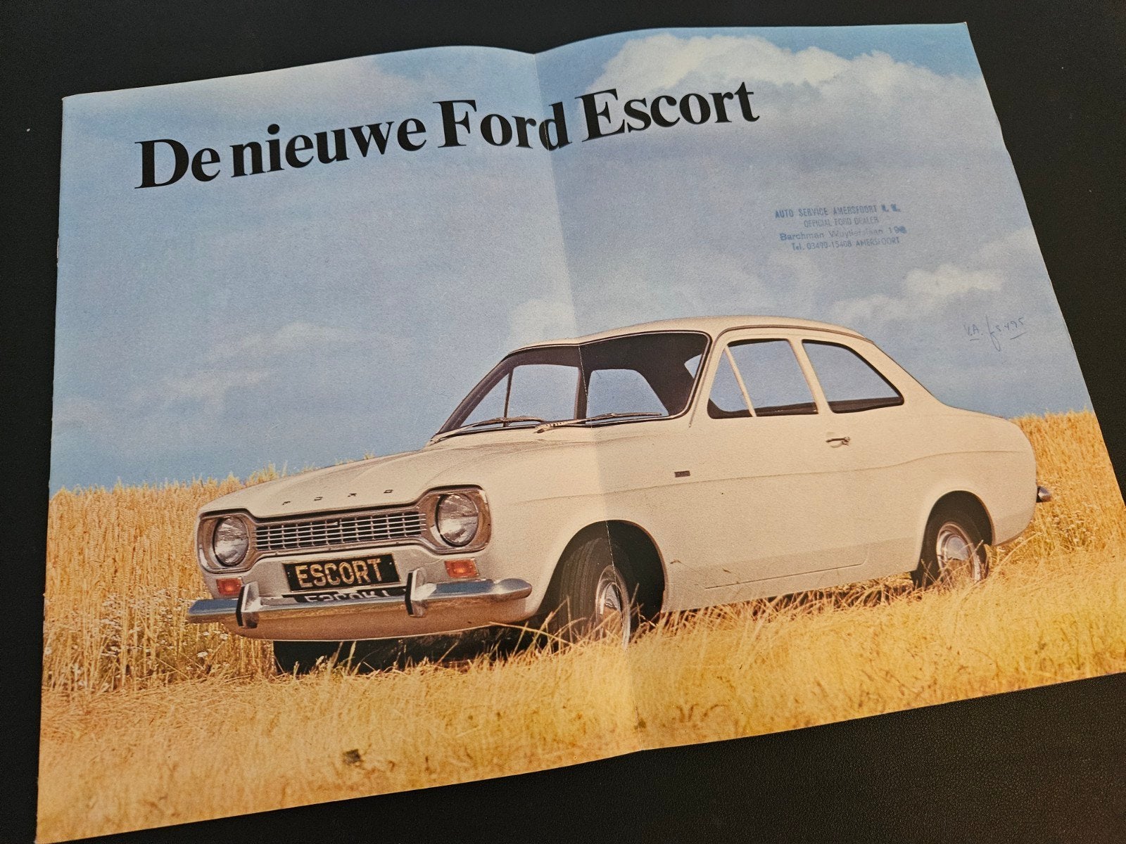 Brochure Ford Escort 1968, Boeken, Auto's | Folders en Tijdschriften, Ophalen of Verzenden, Zo goed als nieuw, Ford