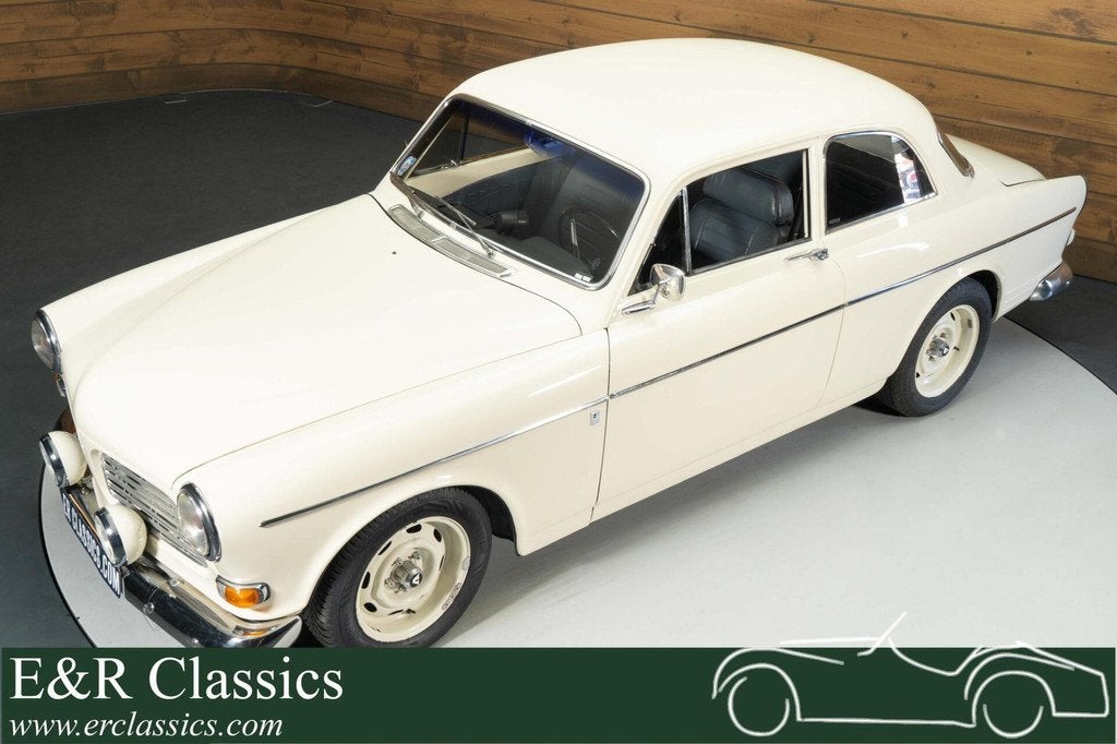 Volvo Amazon Coupe | 1968, Lederen bekleding, Achterwielaandrijving, 4 stoelen, Wit