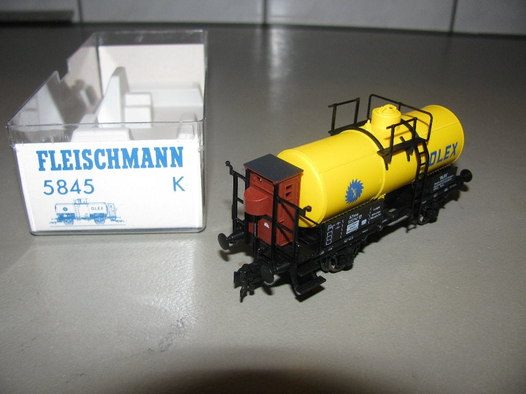 Fleischmann Tankwagen Olex no 5845 K, Gelijkstroom, Fleischmann, Wagon, Ophalen of Verzenden