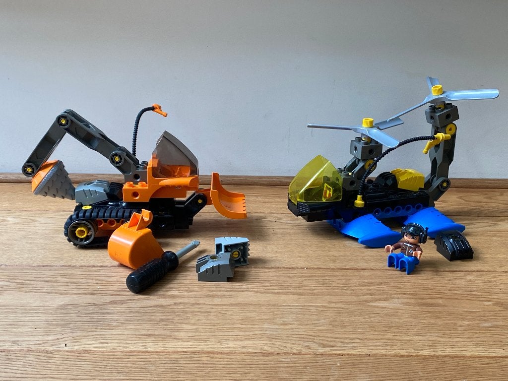 Duplo toolo drill 3590 en 3589 chopper, Gebruikt, Ophalen of Verzenden, Duplo, Toolo