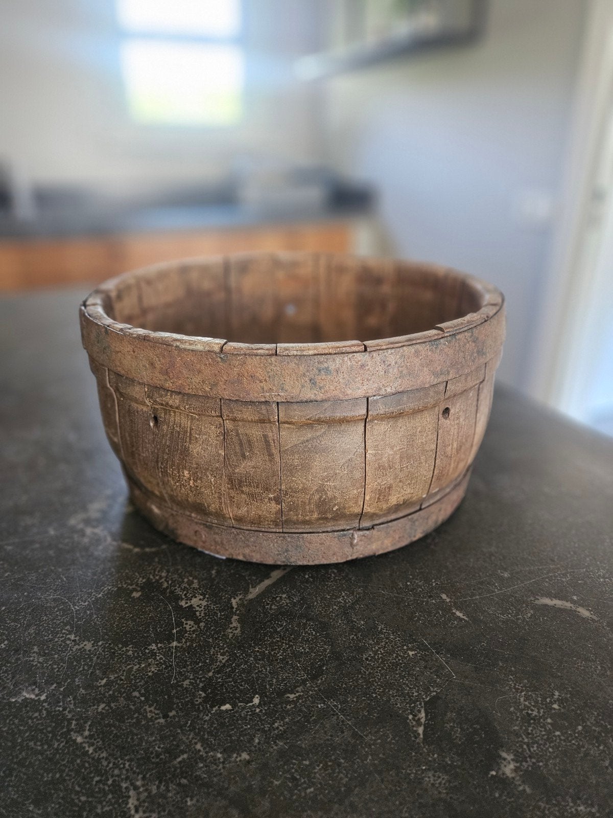 Brocante houten kaasbak - Landelijke decoratie, Ophalen of Verzenden