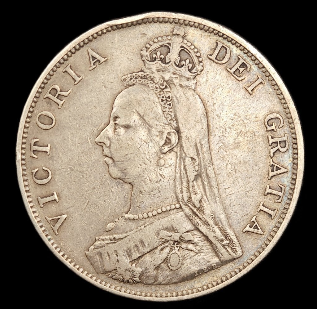 1887 2 Florin Engeland Victoria, Ophalen of Verzenden, Overige landen, Losse munt, Zilver