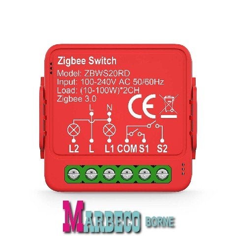 SmartLife Schakelaar, Zigbee 3.0, Kroonsteen, 2x100 W, Nedis SmartLife, SmartLife, Overige typen, Nieuw