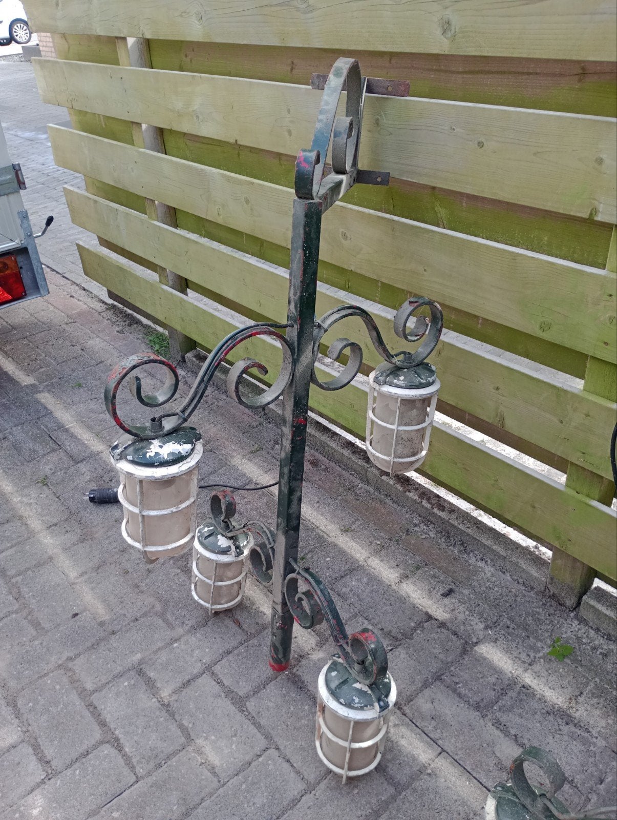 Antieke gevel lampen, Ophalen of Verzenden