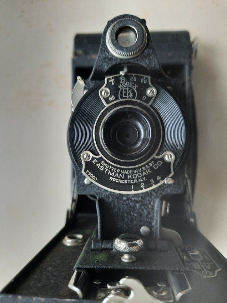Vintage Kodak No. 2 Folding Hawk-Eye Model B Camera, Ophalen of Verzenden, Gebruikt, Compact, Kodak