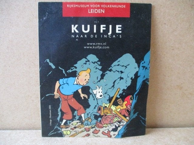adv10945 kuifje sticker, Ophalen, Kuifje, Gebruikt, Plaatje, Poster of Sticker