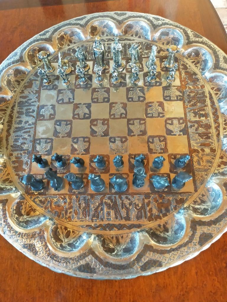 Turks schaakbord doorsnee 60 cm, Ophalen of Verzenden