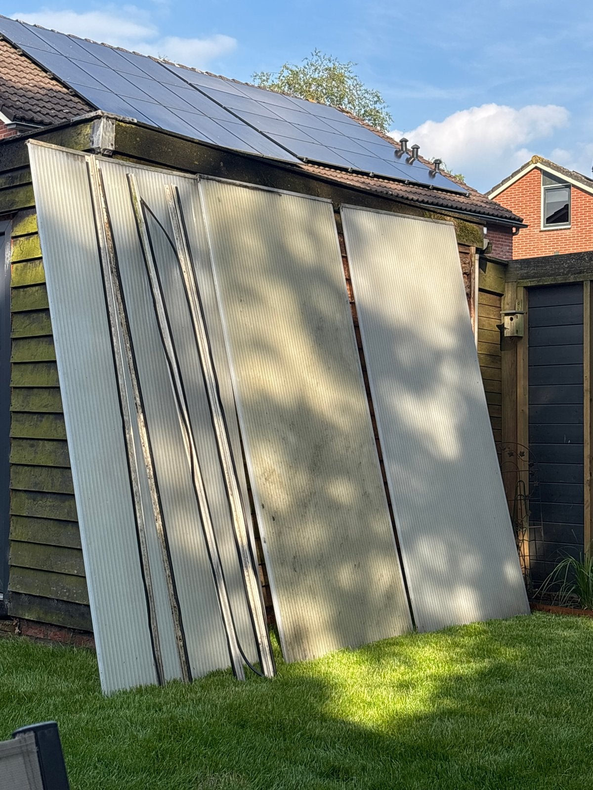 Gebruikte lichtplaten polycarbonaat, Doe-het-zelf en Verbouw, Platen en Panelen, Verzenden, Gebruikt, Overige materialen, Minder dan 20 mm