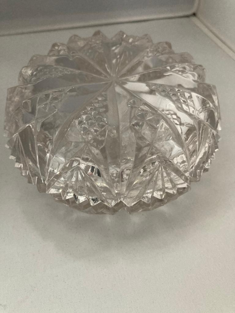 Oude glazen bonbon schaaltje, Ophalen of Verzenden, Zo goed als nieuw, Rond, Glas