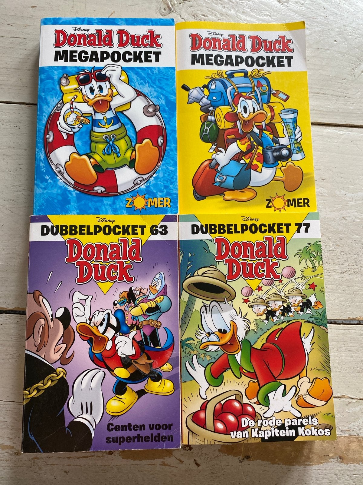 Donald Duck Megapocket & Dubbelpocket - 4 stuks, Boeken, Meerdere stripboeken, Ophalen of Verzenden, Gelezen