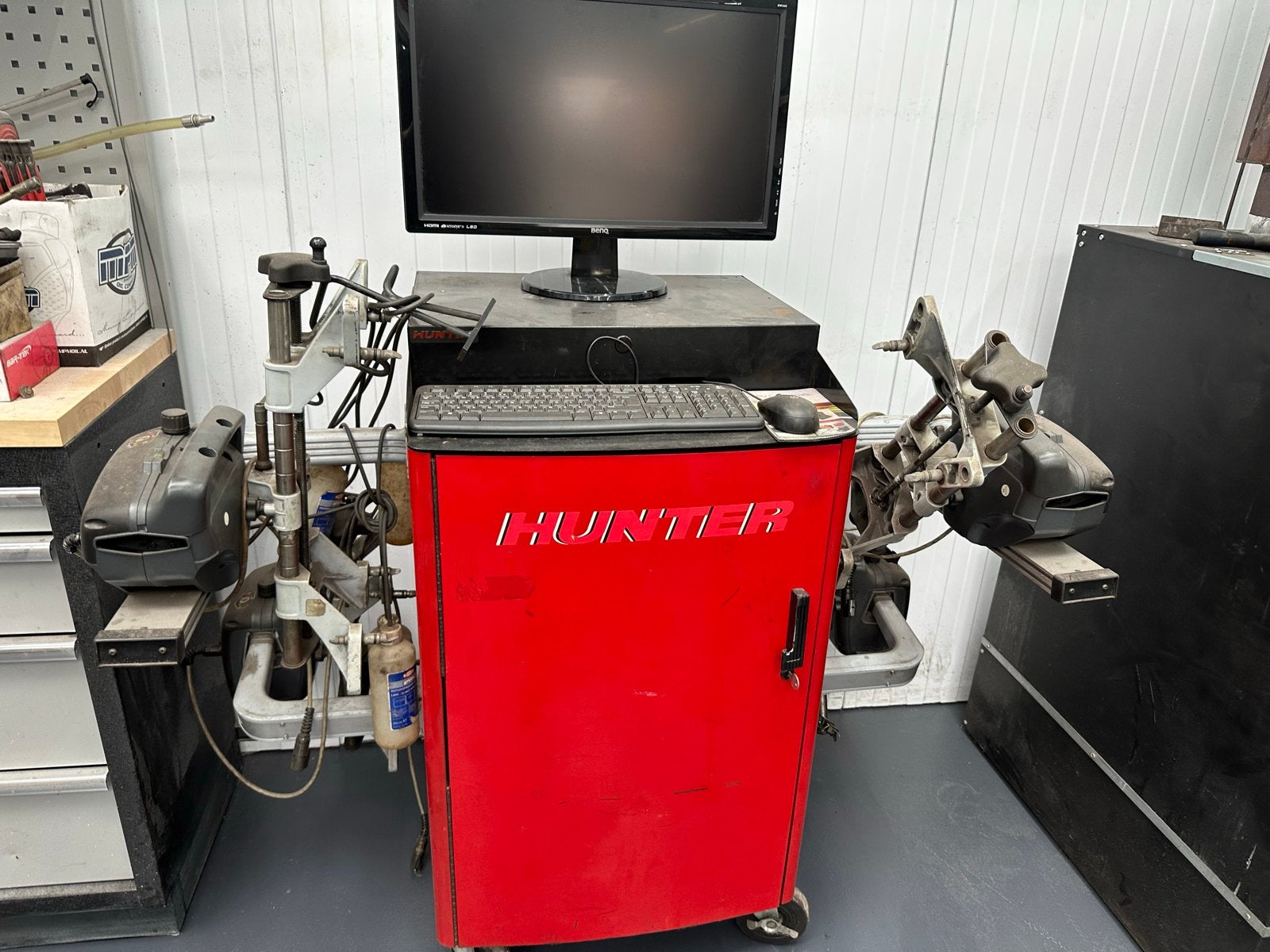 Hunter Uitlijnmachine - Compleet met PC en Printer, Ophalen of Verzenden, Gebruikt, Universele onderdelen