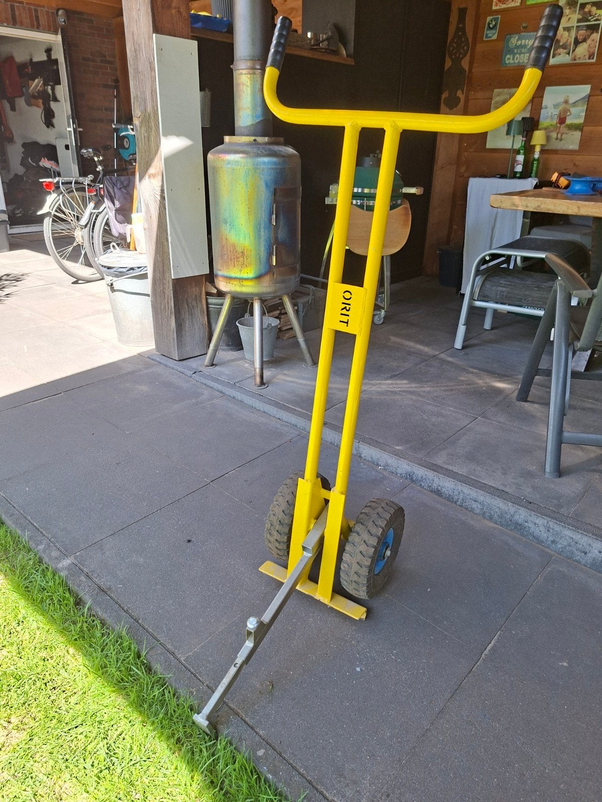 Orit Tegelverlegkar tegel Donkey 30-60cm - 80kg, Ophalen, Gebruikt
