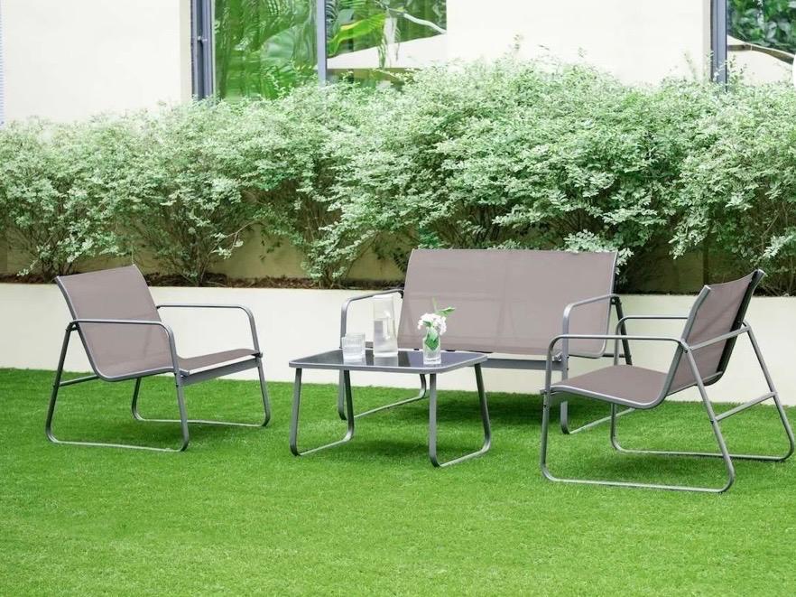 Tuinset / Loungeset, 4 zitplaatsen, Textileen, Nieuw, Ophalen of Verzenden