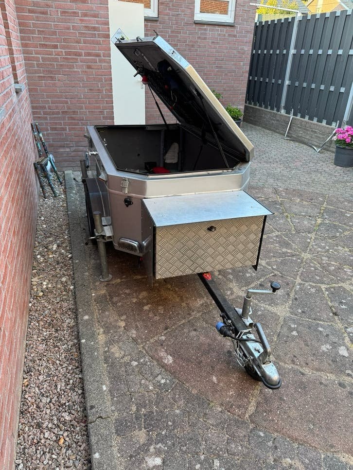 lichtgewicht bagagewagentje met daktent, Ophalen, Gebruikt