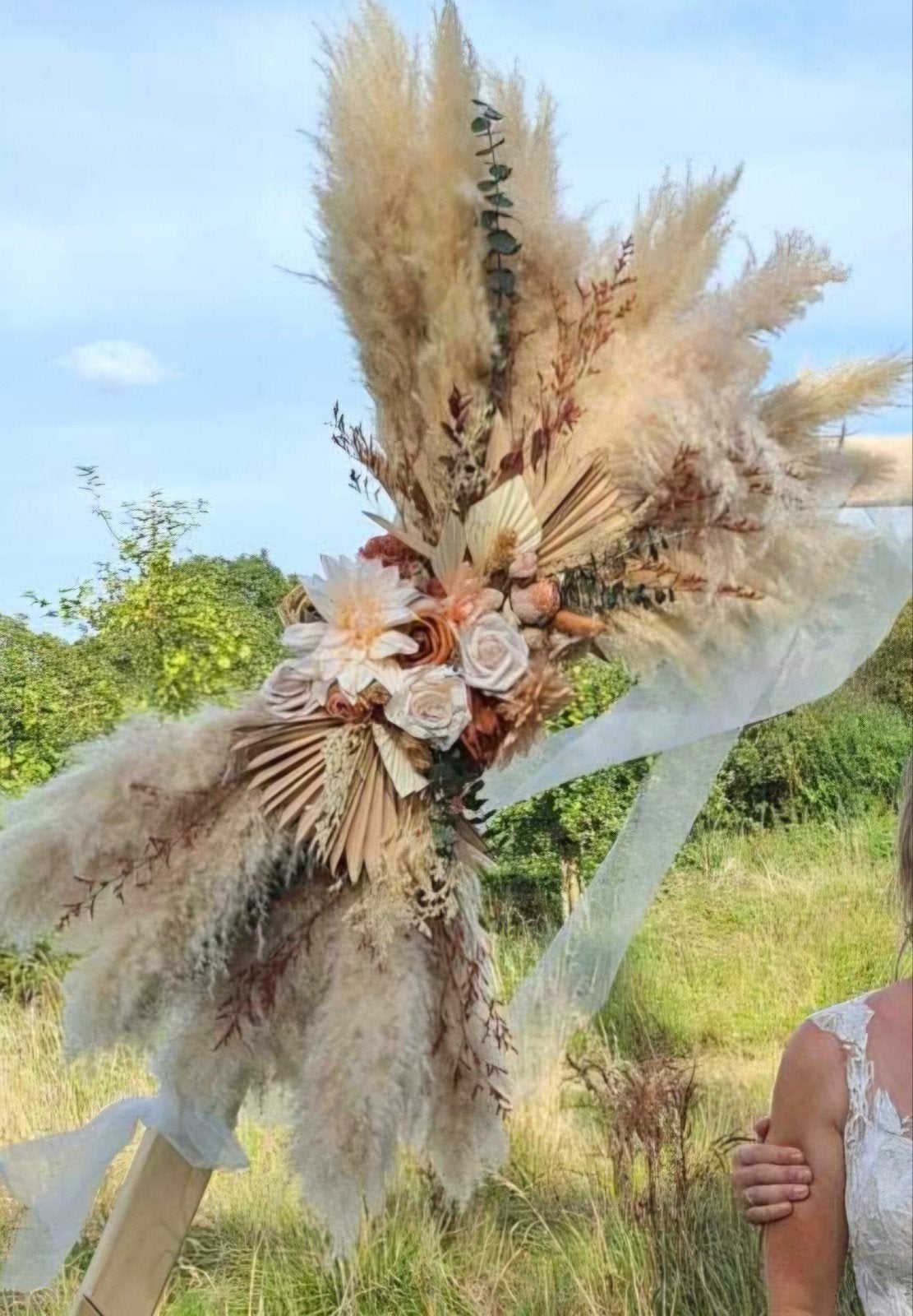 Boho Pampasgras Bloemen Decoratie voor Backdrop/Bruiloft, Huis en Inrichting, Meerkleurig, Boho, Nieuw, Ophalen of Verzenden