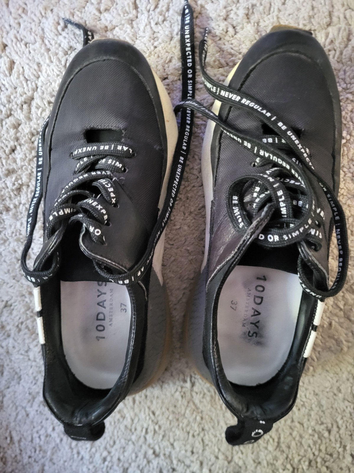 10DAYS Amsterdam Sneakers Maat 37, Kleding | Dames, Schoenen, Zwart, Ophalen of Verzenden, 10DAYS Amsterdam, Sneakers of Gympen