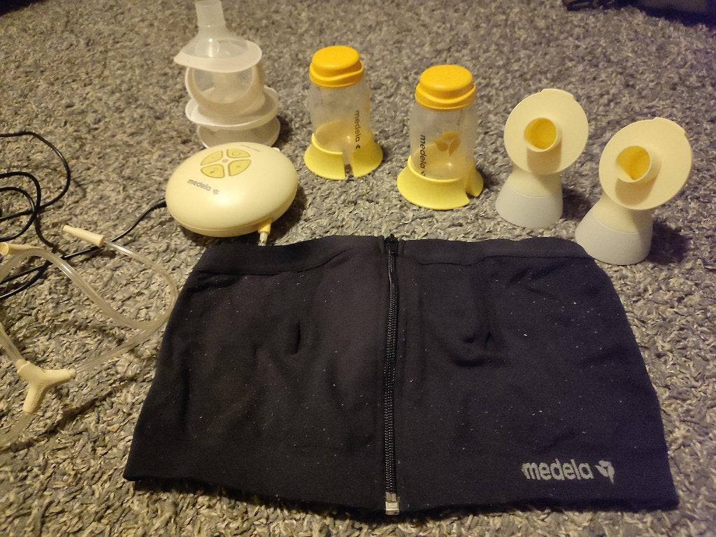 Medela Swing dubbele borstkolf met handsfree BH, Ophalen, Medela, Draadloos, Borstkolf
