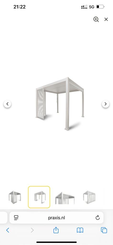 Mirador Louvre Shutter Paneel 113,5 x 238,25 cm - wit, Ophalen, Nieuw, Overige typen